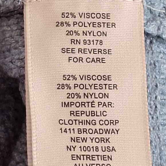 NWT Philosophy Preppy Cozy Chunky Cable Knit Sweater Pullover Blue L SOFT NEW - Picture 14 of 15